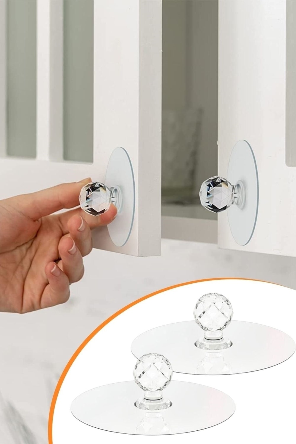 4 Adet Yapışkanlı Kulp Askısı Tutma Kolu Dolap Çekmece Kulpu 4 Adet