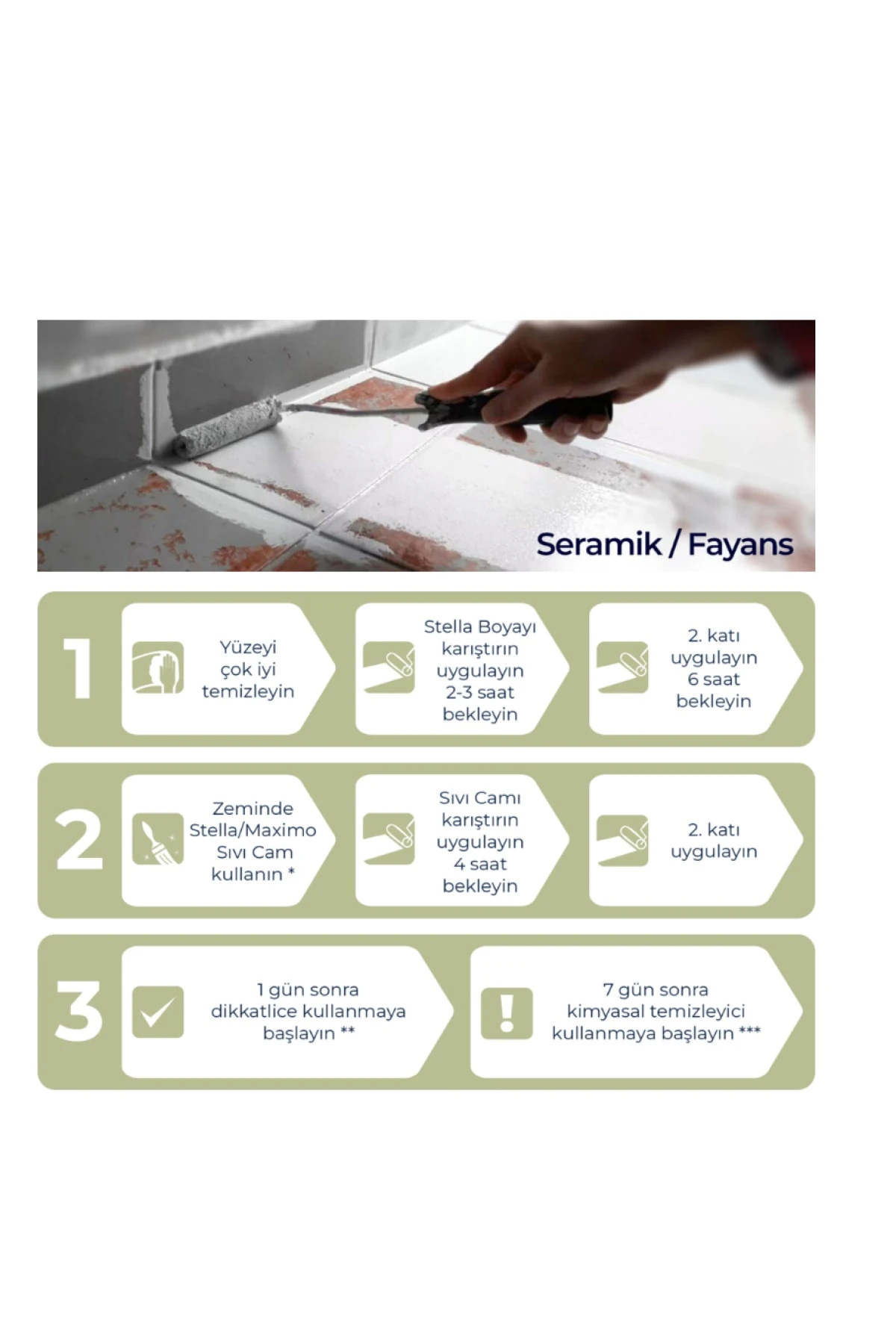 Stella Su Bazlı Saf Akrilik Boya 1 Lt Renk ( 2101 )