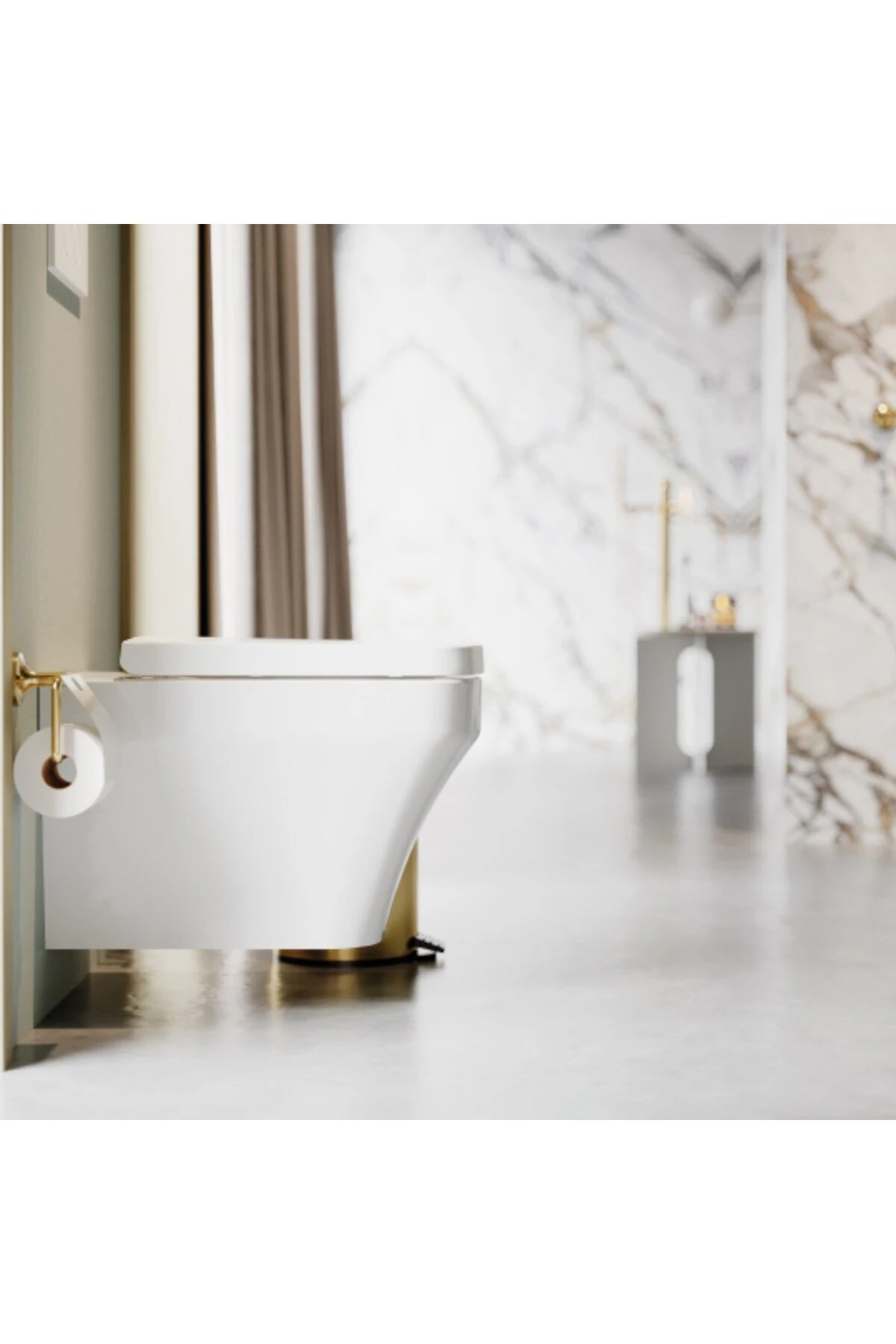 Solo Beyaz Kanalsız Asma Klozet SO321, Solo Essere Duroplast Yavaş Kapak