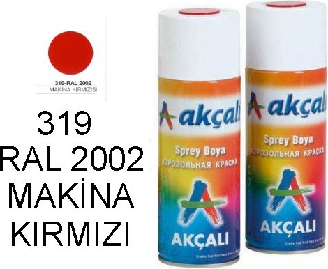 Makina Kırmızı Solvent Bazlı Akrilik Sprey Boya 400 Ml 319