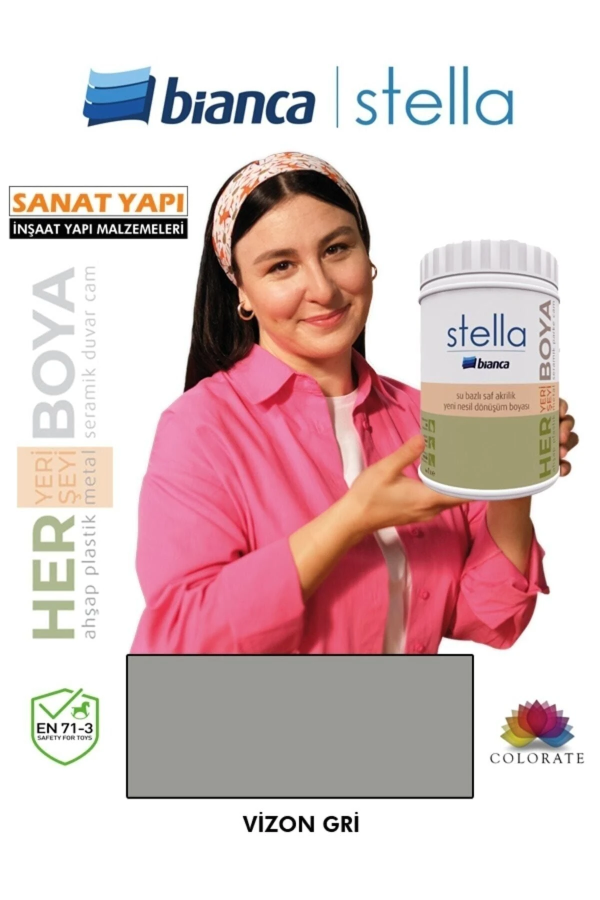 Stella Su Bazlı Akrilik Boya Rengarenk