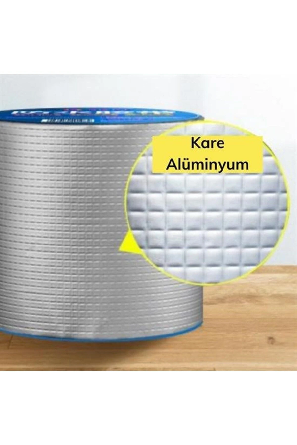 Yüksek Sıcaklık Dayanan Su Geçirmez Çatı Boru Duvar Çatlak Onarıcı Yapışkan Bant Folyo 5 cm