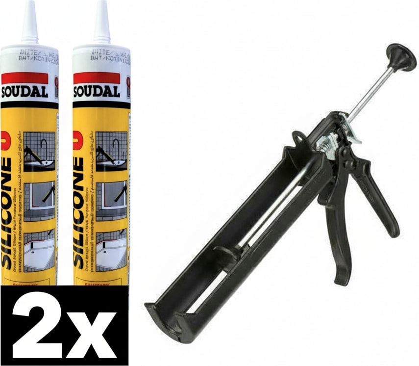 2x Soğuk Silikon 280 gr + Silikon Tabancası