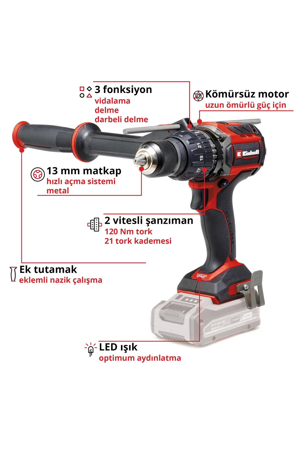 Tp-cd 18/120 Li-i Bl - Solo, Akülü Darbeli Vidalama - 4514310