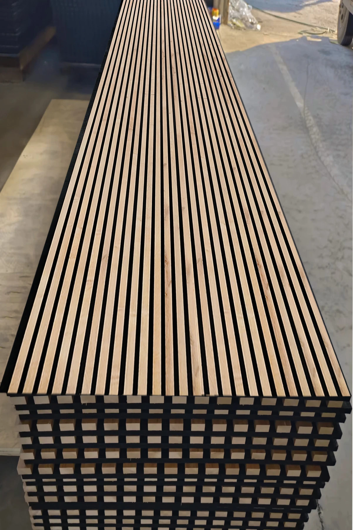 Mdf Ahşap Akustik Duvar Paneli 100x280-Meşe-