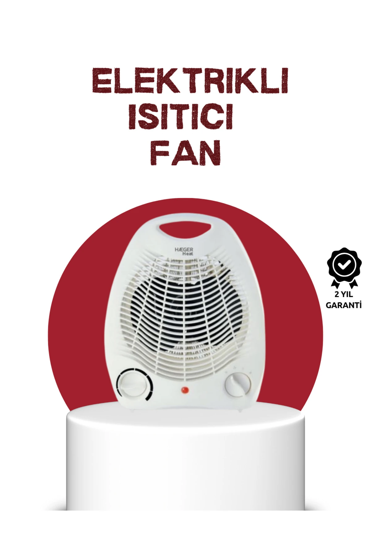 2000W Taşınabilir Elektrikli Fanlı Isıtıcı – Hızlı Isınma, Kompakt Boy