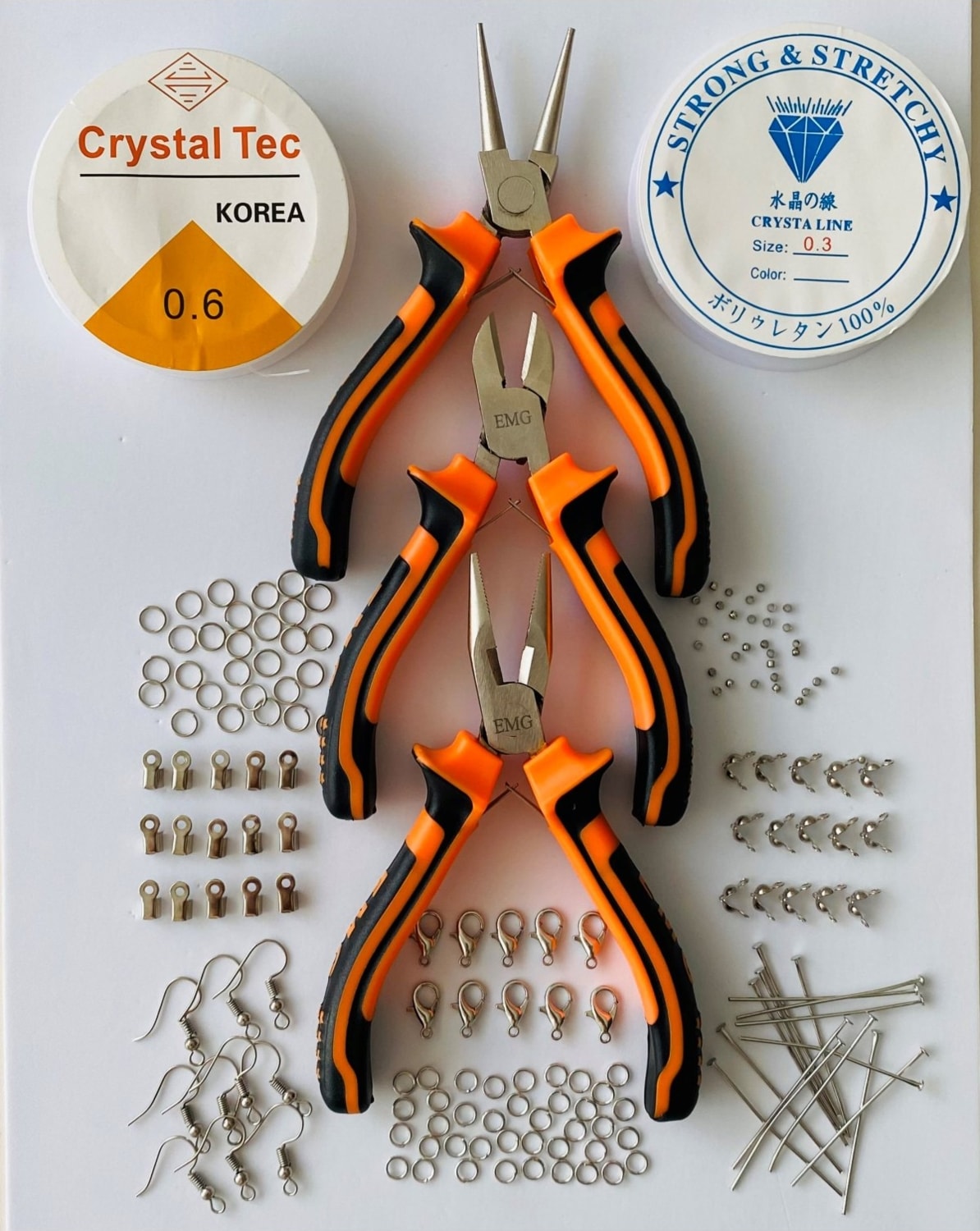 3 Penseli Hobi Takı Yapım ve Tamir Malzemeleri - Mini Kargaburun Kıvırma Pensesi Yan Keski