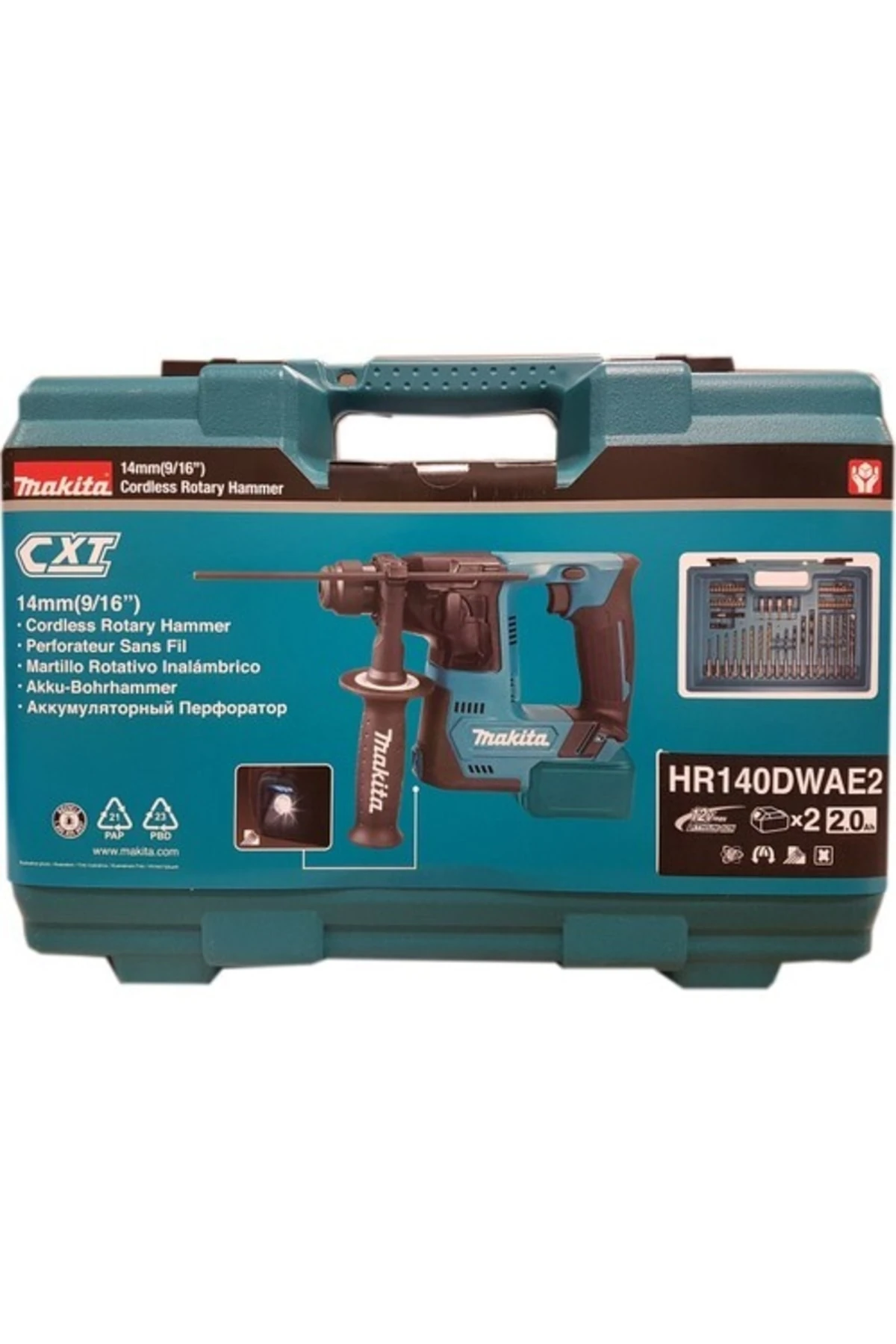 Hr140dwae2 Çift Akülü Kırıcı Delici 12v 2.0ah