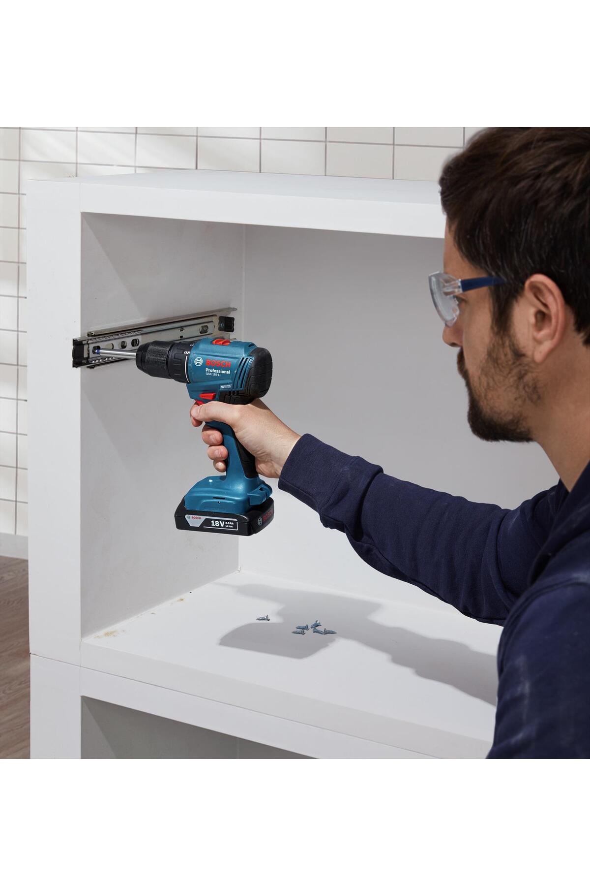 BOSCH 2'li Akülü Set GDR 18V-215+GSR 185-LI 2x2 Ah 06019N2023