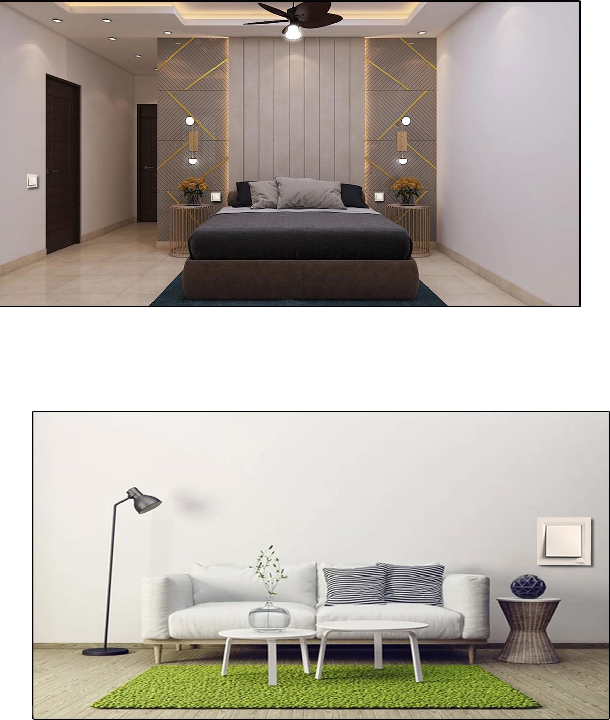 Asfora Permütatör Krem Çerçeveli