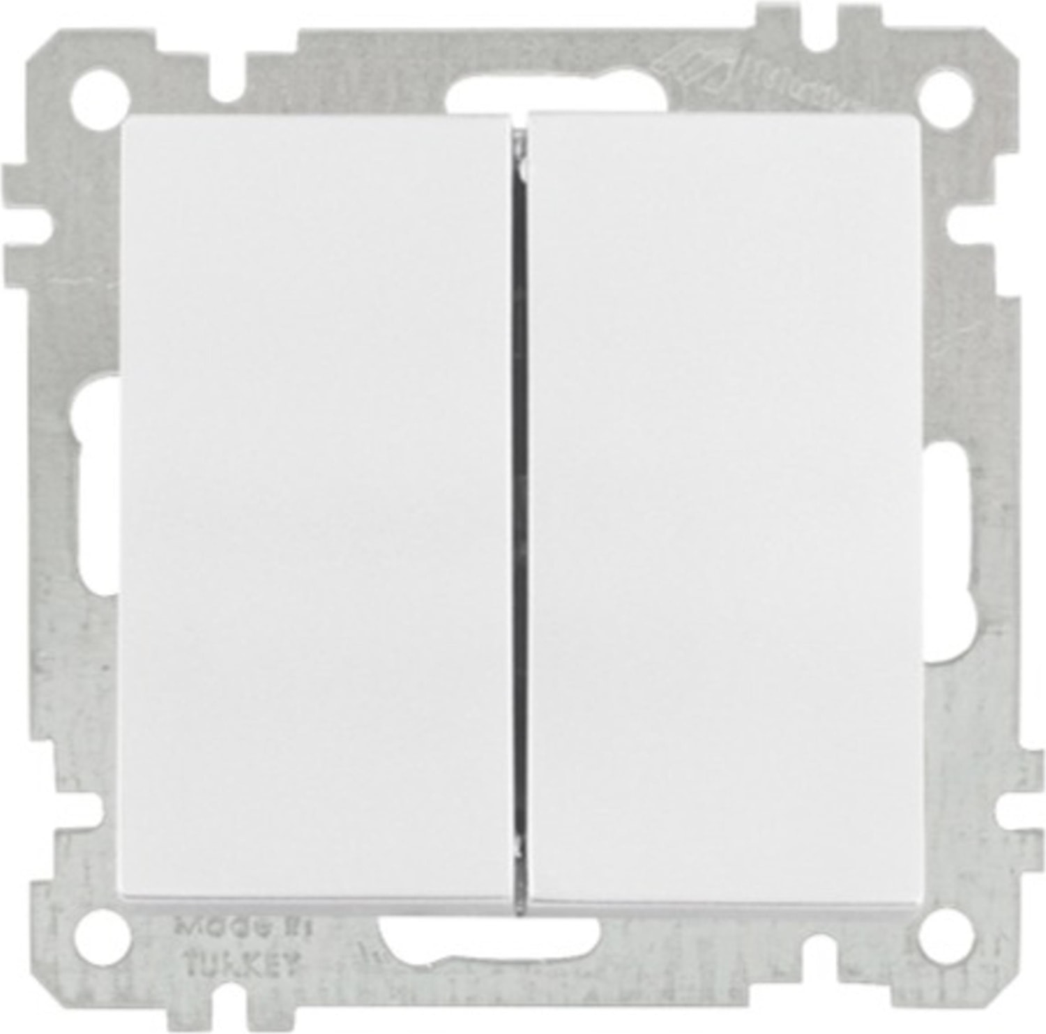 Candela Beyaz Mek + Tuş Komütatör