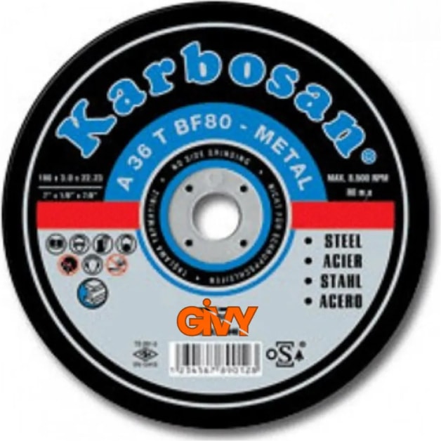 KARBOSAN Metal Kesici Disk 180 mm