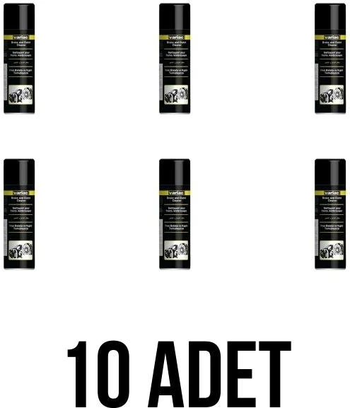 Variac Balata ve Fren Temizleyici Sprey - 500 Ml. (10 Adet)