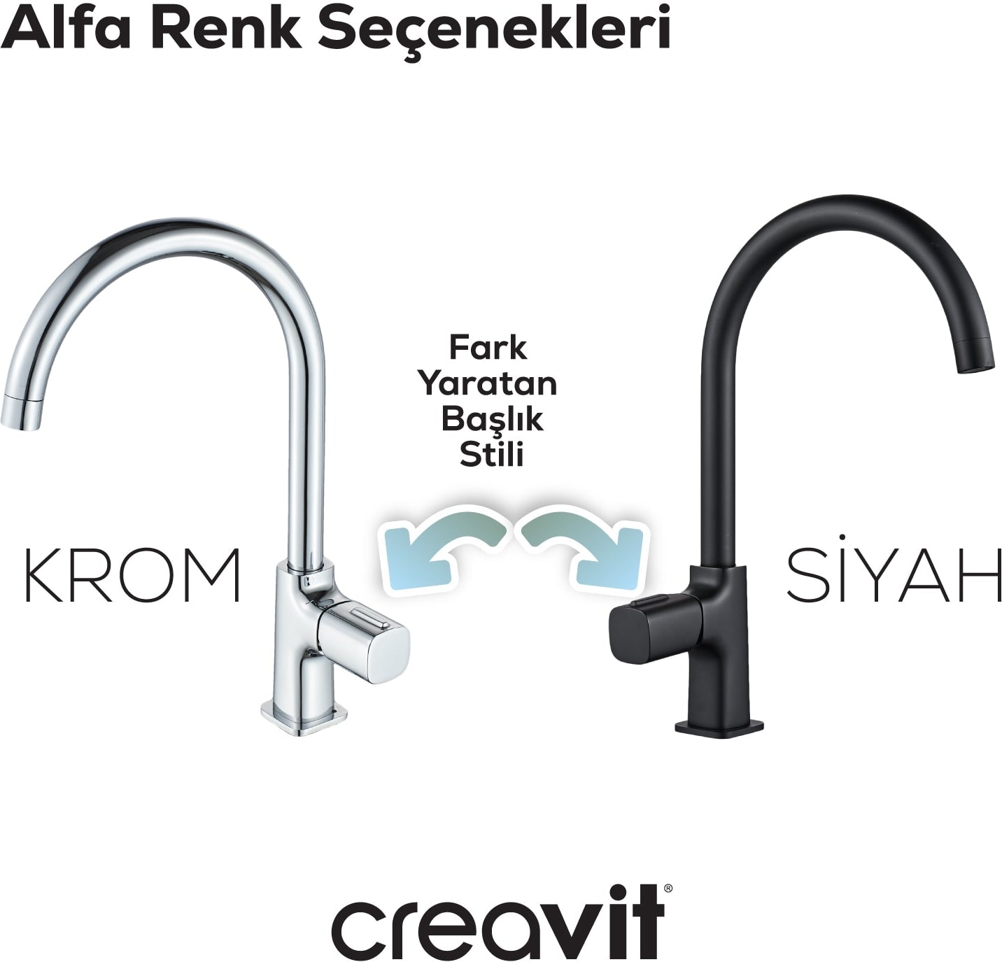 Alfa Mutfak Armatürü Krom