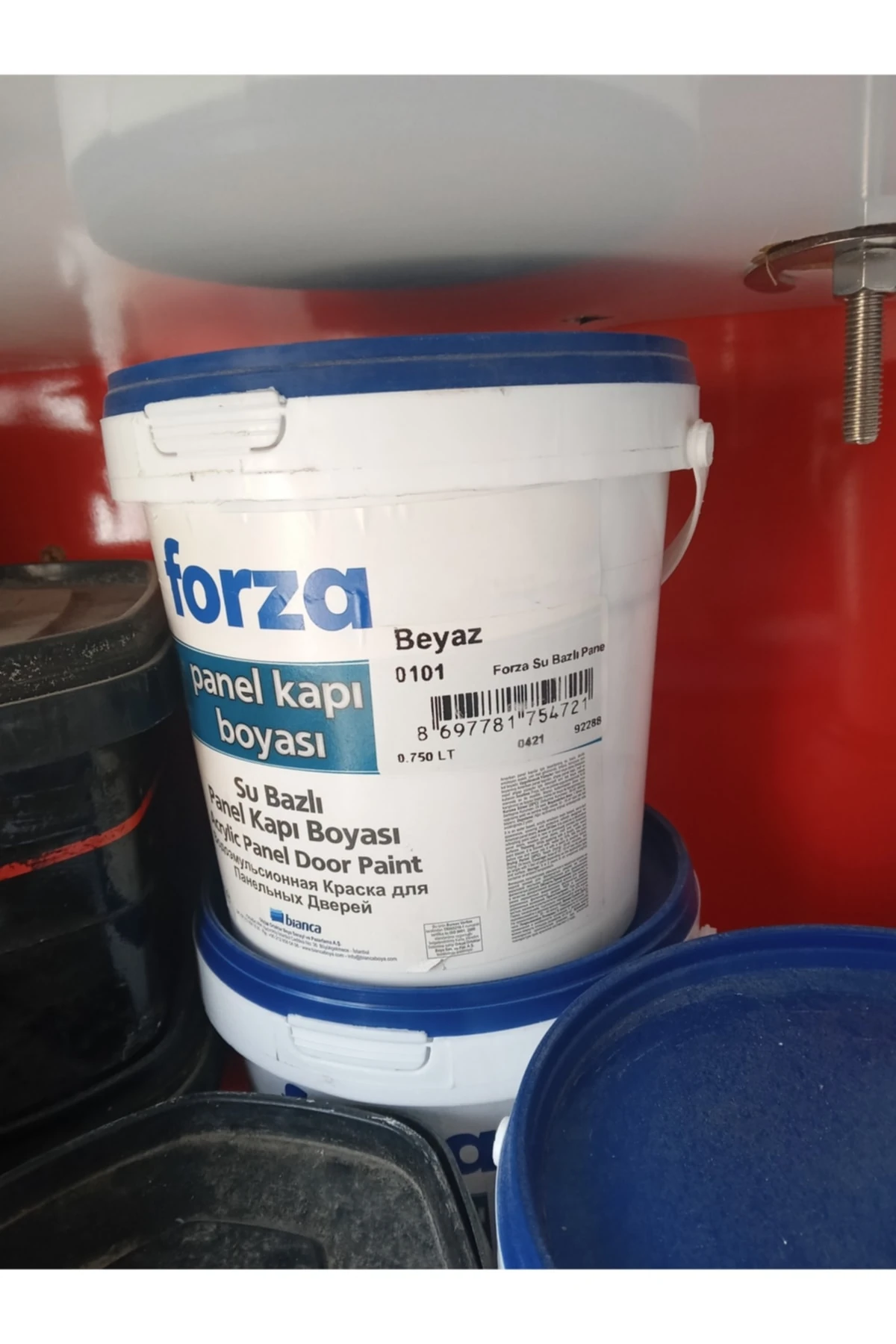 Su Bazlı Panel Kapı Boyası 0,75 lt Beyaz