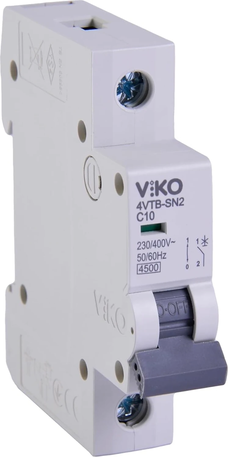 4VTB-1C10 Otomatik Sigorta 4,5ka C Tipi 1 Kutup 10A