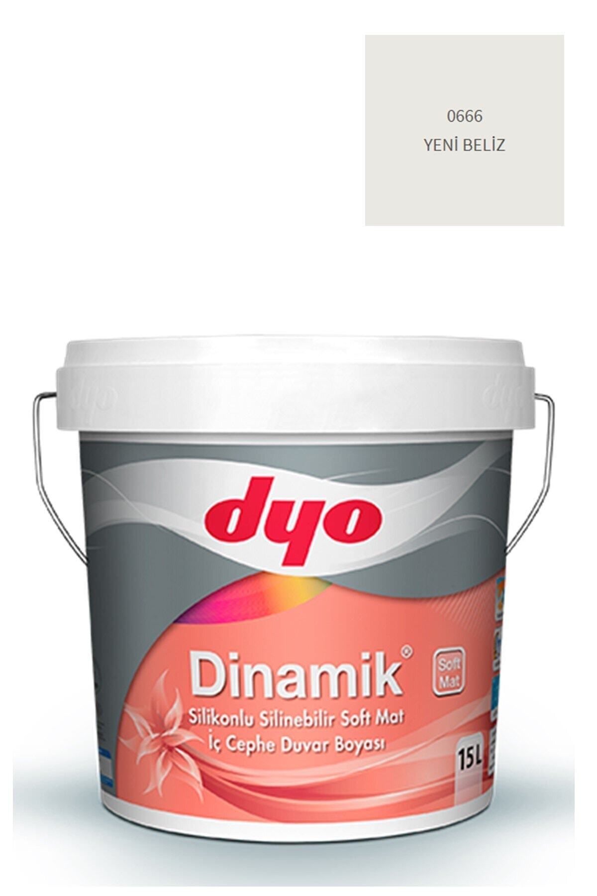 Dinamik Silikonlu Silinebilir Soft Mat İç Cephe Duvar Boyası 0666 Yeni Beliz 15 Lt