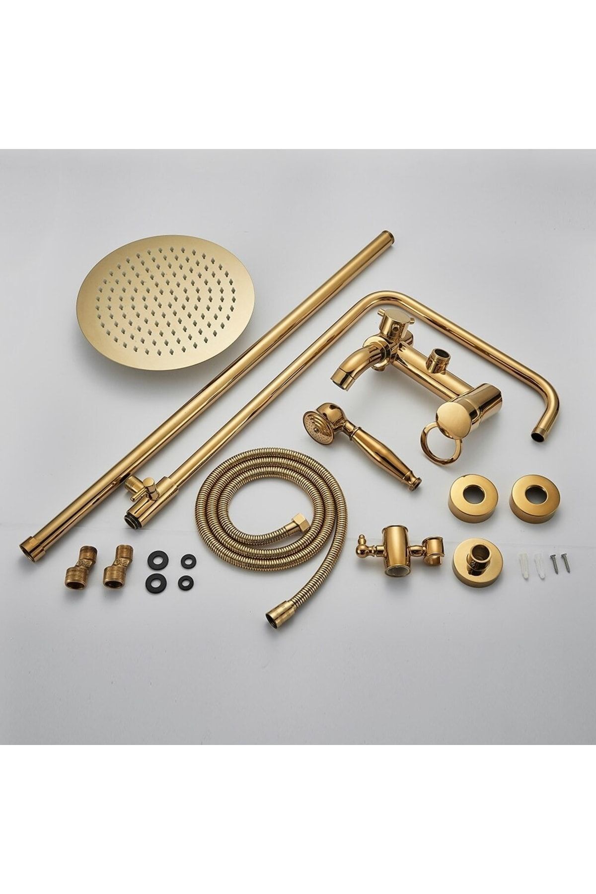 Banyo Bataryası Duş Seti Gold Altın Dore Özel Seri Yeni Model 5 Yıl Garantili