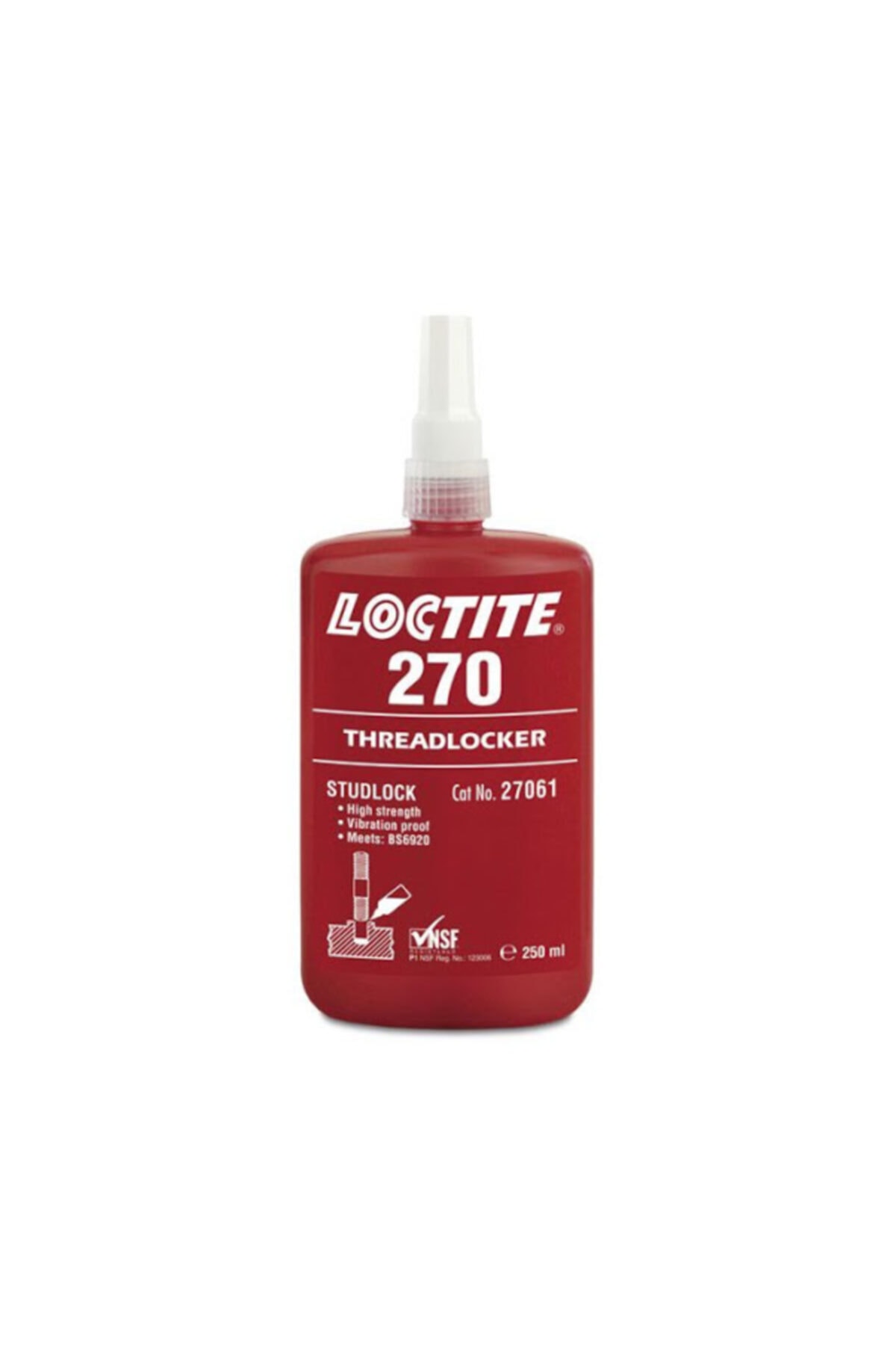 270 Yüksek Mukavemetli Sökülmez Civata Sabitleyici 250 Ml