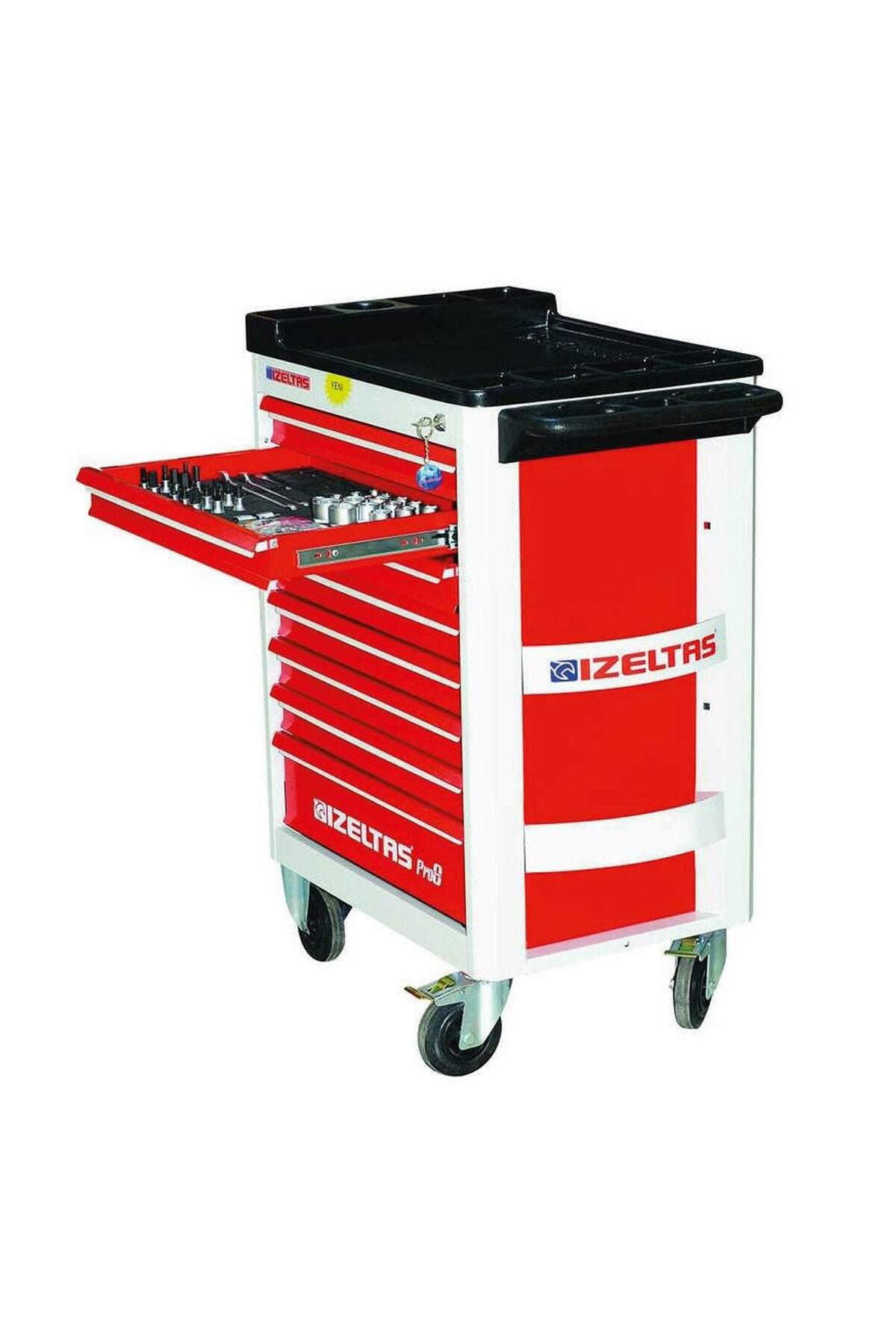 İZELTAŞ Pro8 206 Parça 8 Çekmeceli Dolu Takım Dolabı