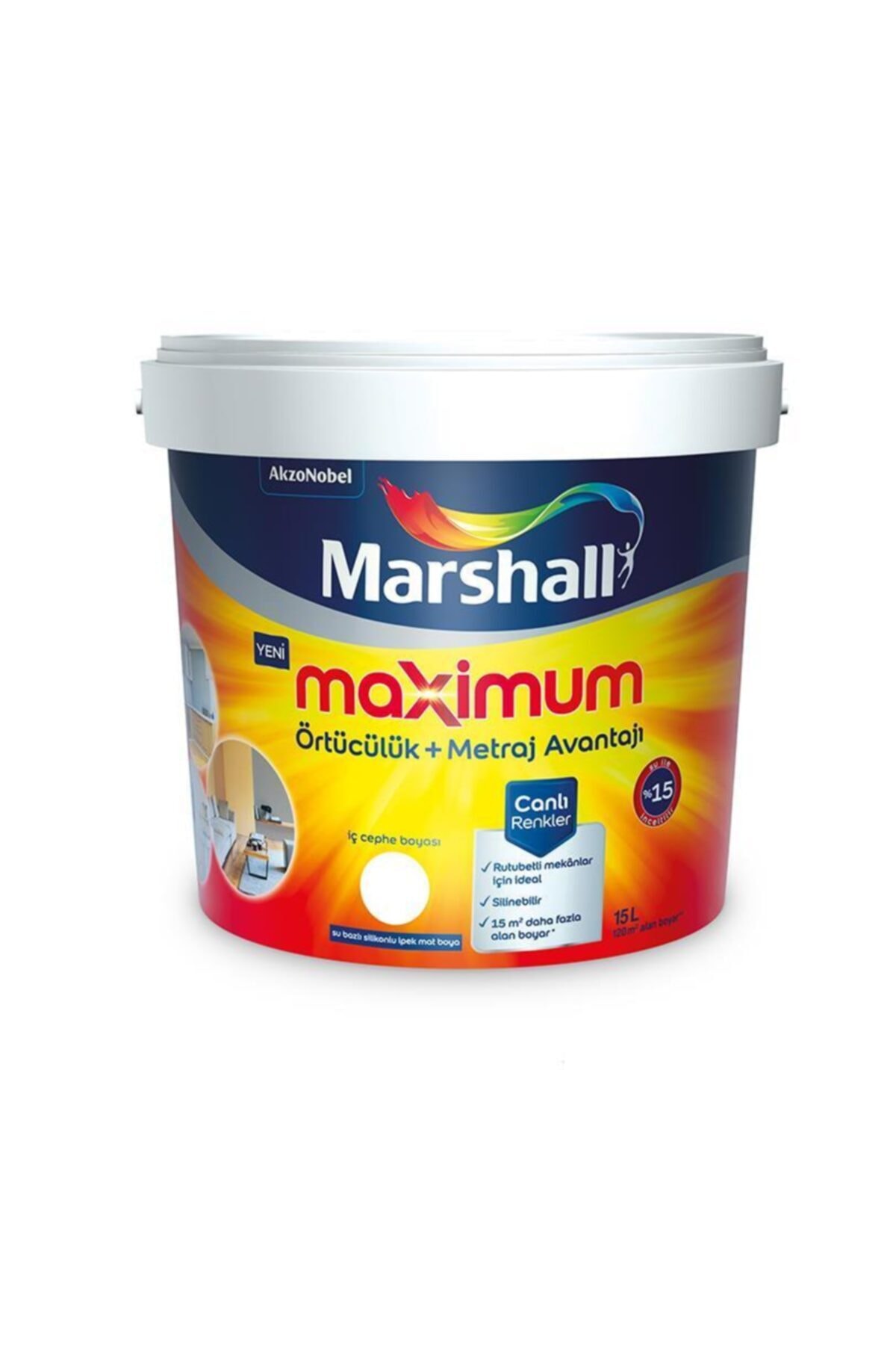 Maximum Silikonlu Iç Cephe Boyası 2.5 Lt