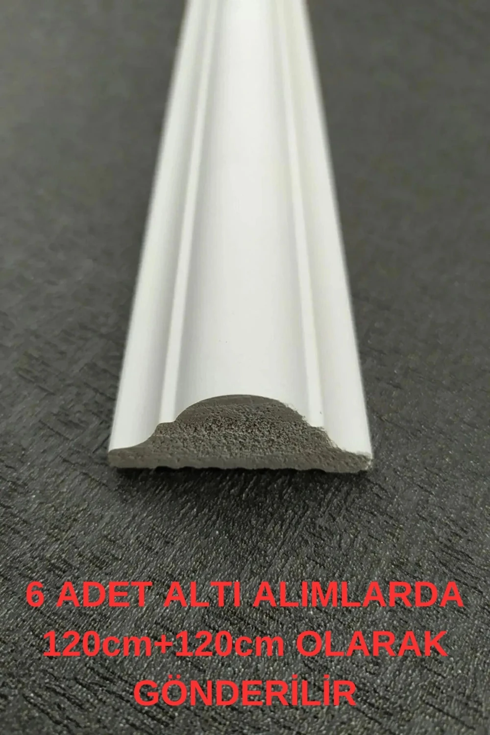Dekoratif Boyanabilir Duvar Çıtası 4 cm Ahşap Malzeme ile 1 Adet
