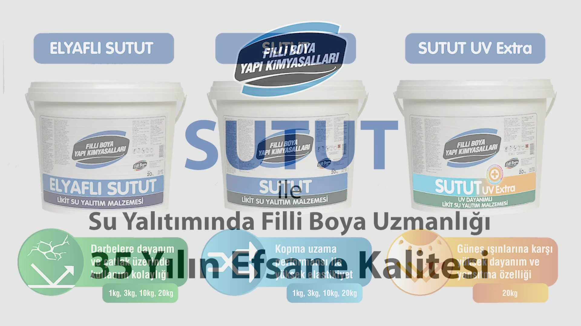 Filli Sutut 20 Kg Likit Su Yalıtım Malzemesi