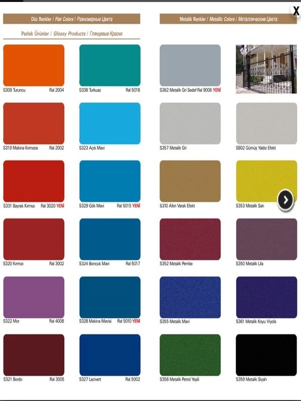 Metalik,florasan,akrilik Sprey Boya