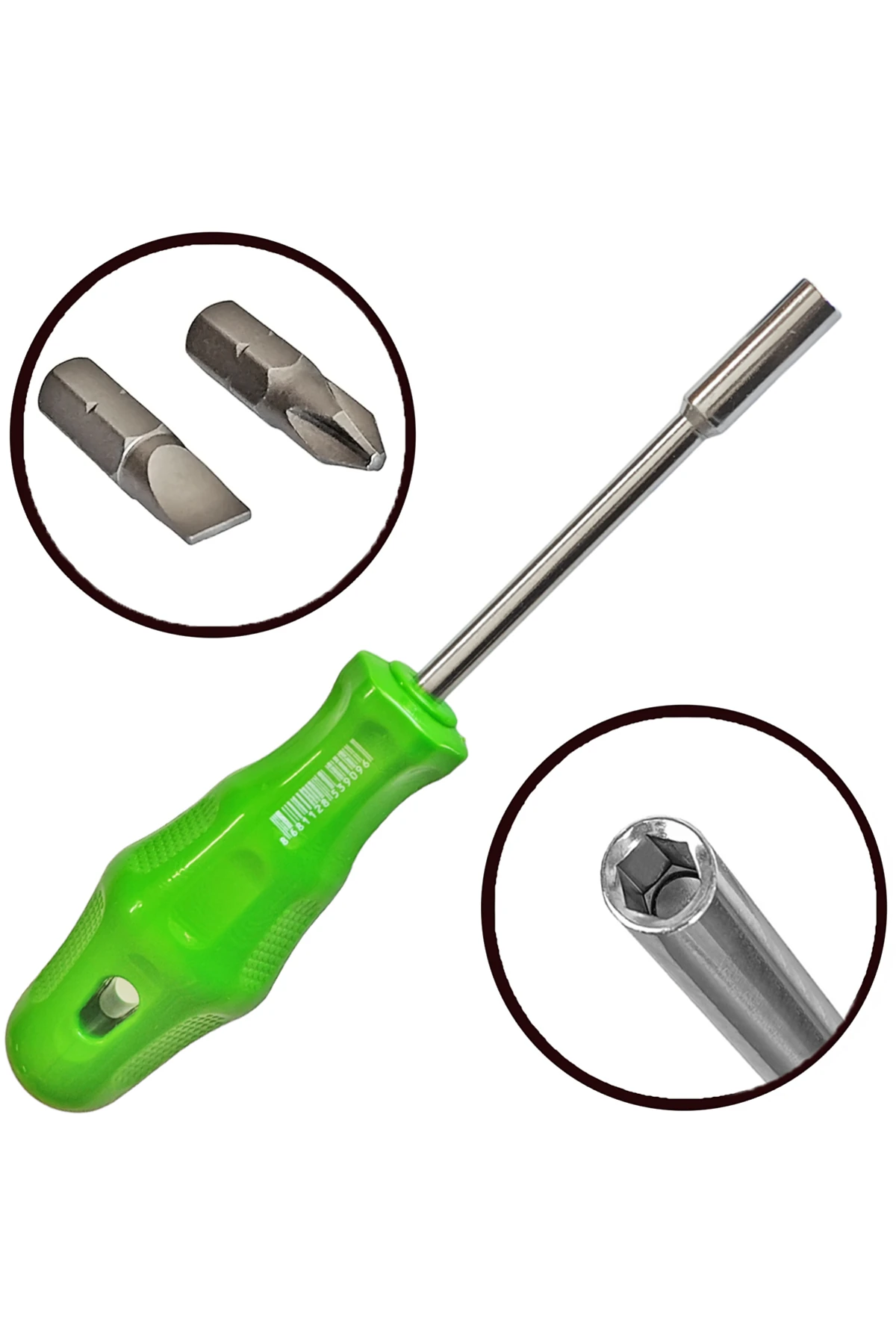 Manyetik Bits Tutucu Tornavida Seti Yıldız Ve Düz Uç 2 Uçlu Mıknatıslı Tornavida