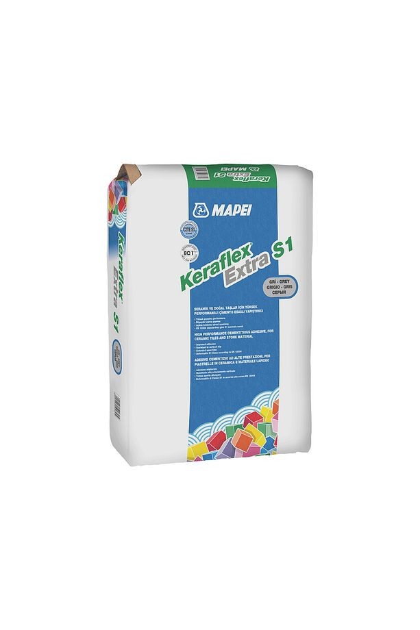 Keraflex Extra S1 Gri 25 Kg (Yüksek Performanslı Seramik Yapıştırıcı)