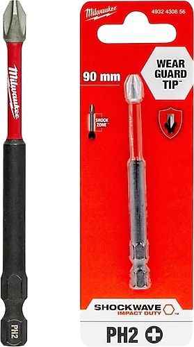 BOSCH Ph2 Yıldız Bits Uç 90 mm Cobalt Çelik Vida Sıkma Ucu