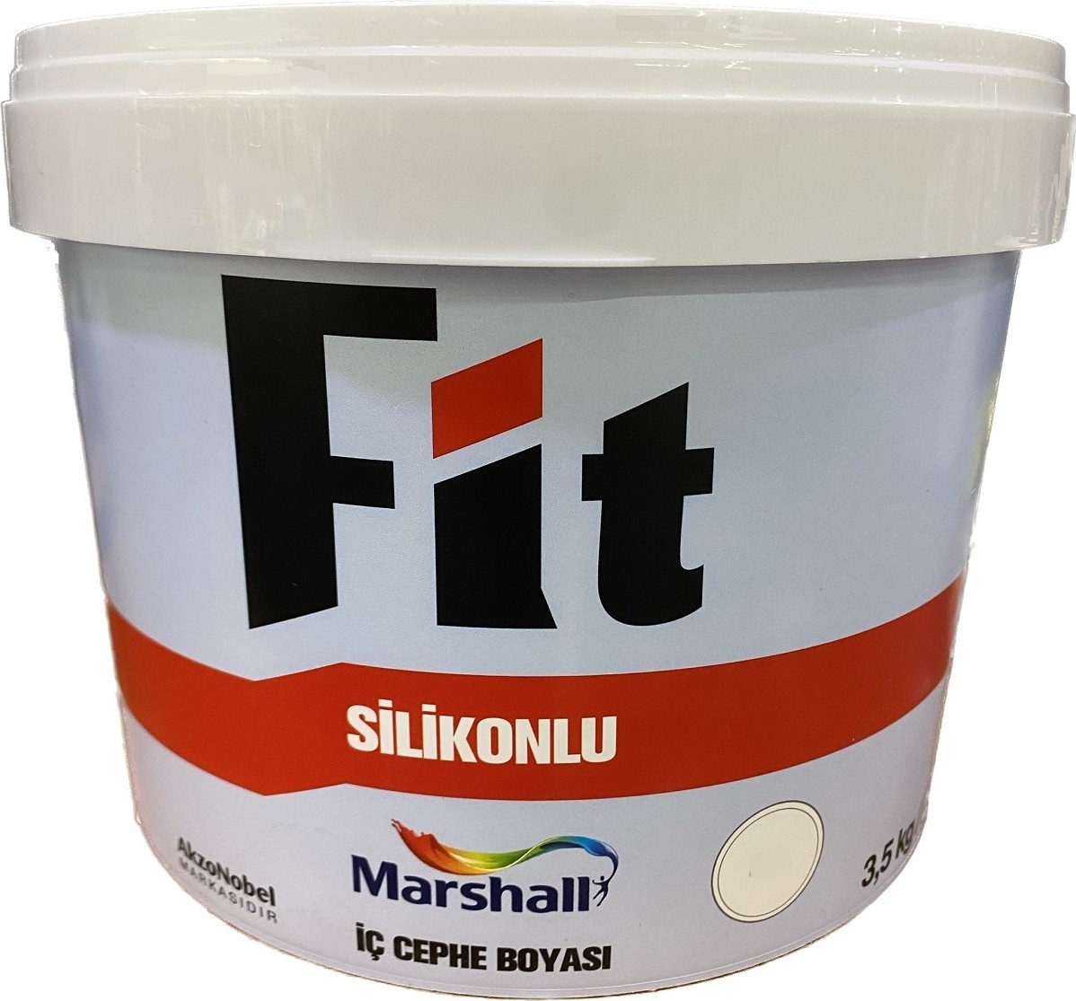 Fit Silikonlu İç Cephe Boyası 3.5 Kg ve  Fit Extra Tavan Boyası 3.5 Kg ve İzmir Fırça Boyama Seti