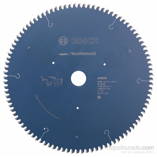 BOSCH - Expert Serisi Çoklu Malzeme İçin Daire Testere Bıçağı - 305 X 30 X 2,4 Mm, 96 Diş