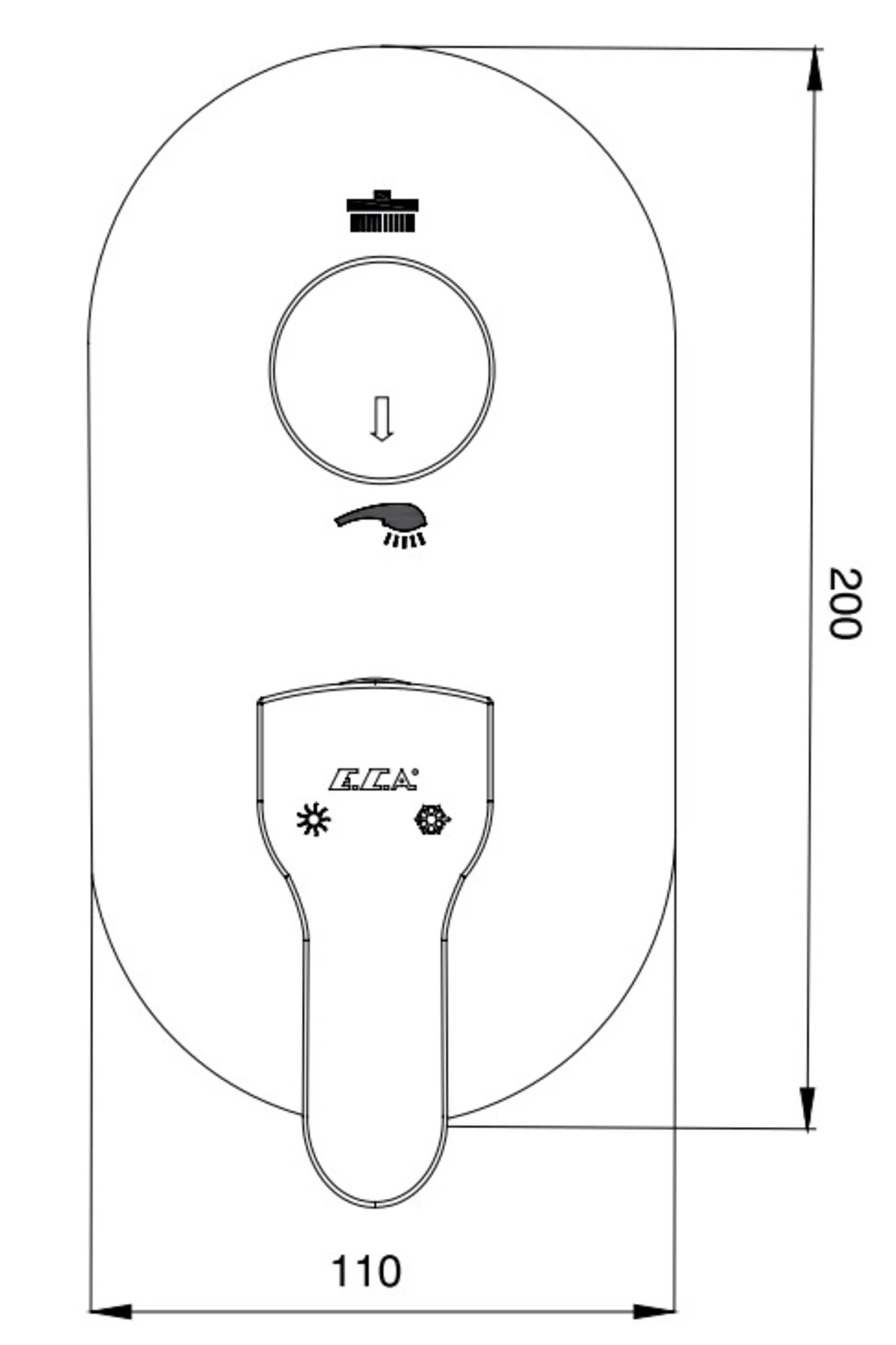 Star Ankastre Banyo Bataryası Sıva Üstü 2 Yollu 102167209-EDE