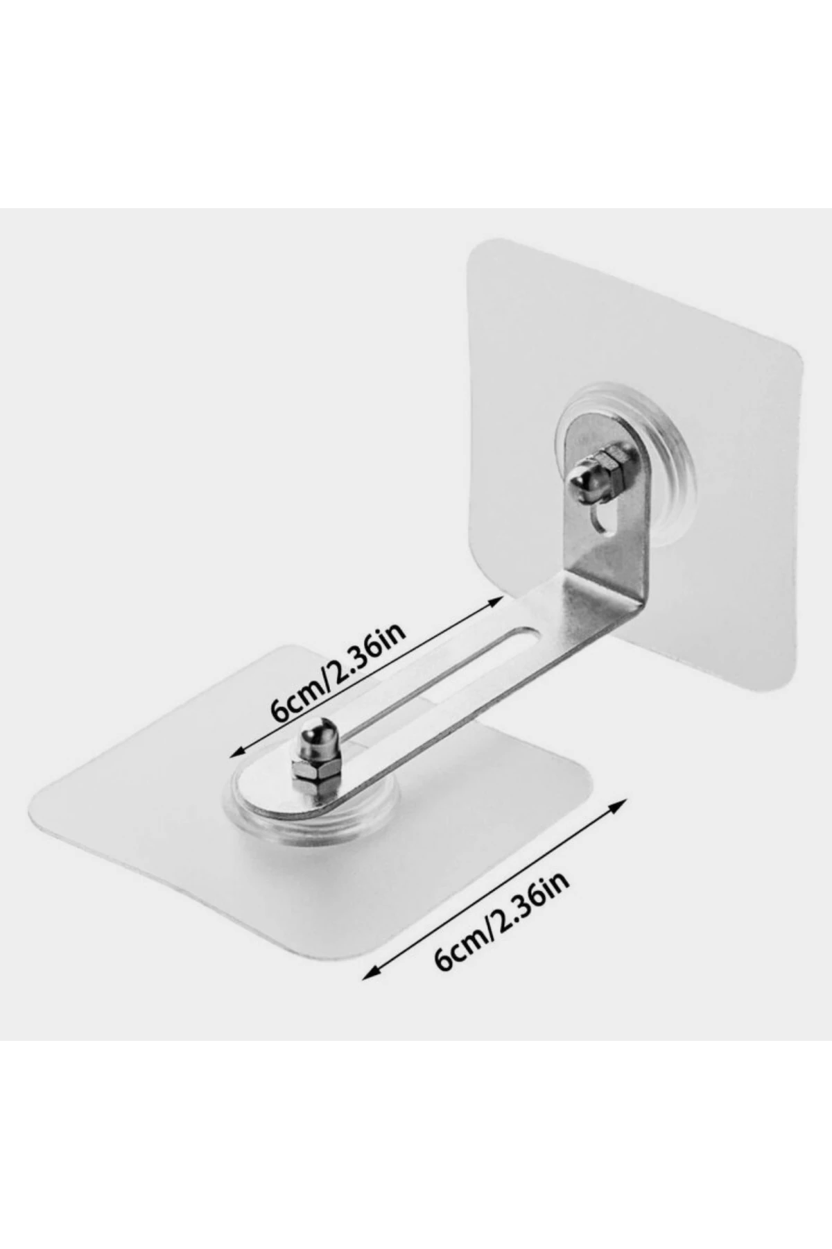 3 Adet Şeffaf Mobilya Sabitleme Tutma Dolap Eşya Sabitleyici Kilit Özellikli Yapışkanlı Tutucu