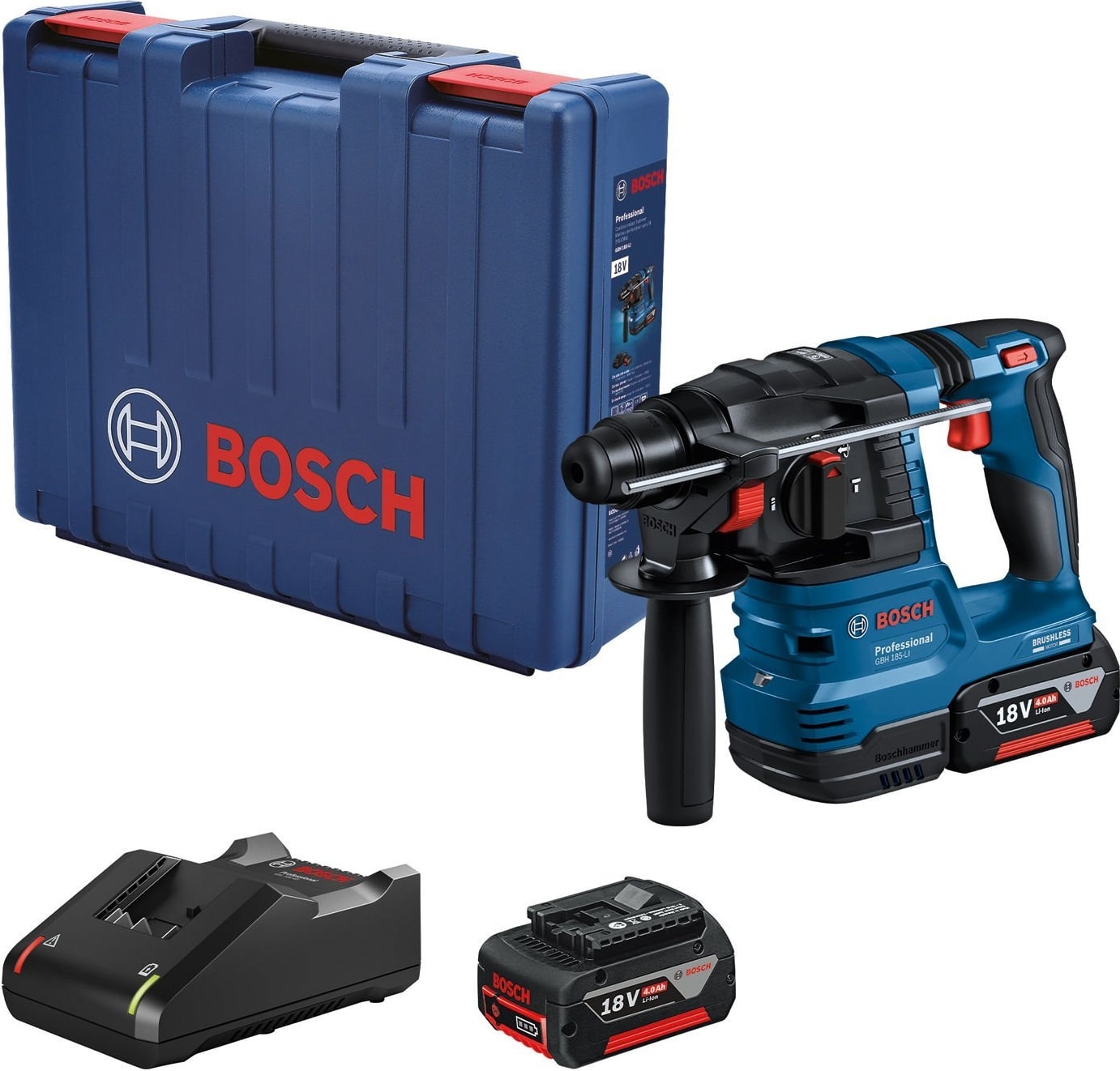 BOSCH Gbh 185-LI 4 Ah Çift Akülü Kırıcı-Delici