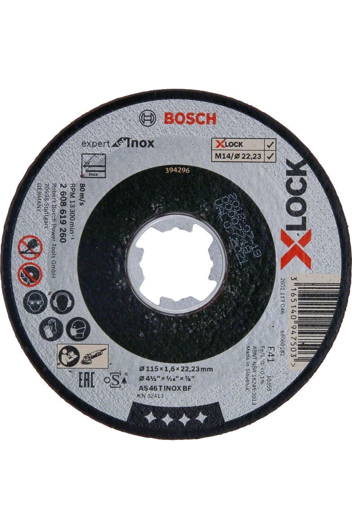 X-lock 115*1,6 Mm Expert Inox Kesme Taşı 2608619260