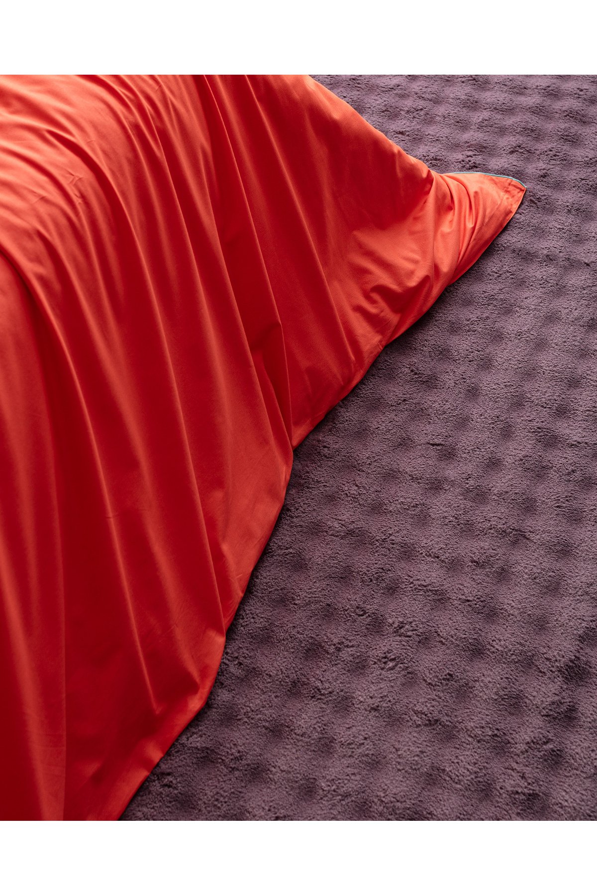 Allure King Size %100 Pamuk Nevresim Takımı - Turuncu
