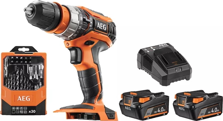 AEG  Bsb 18C2XLI-402CA 18V 4.0AH Çift Akülü Darbeli Matkap Vidalama