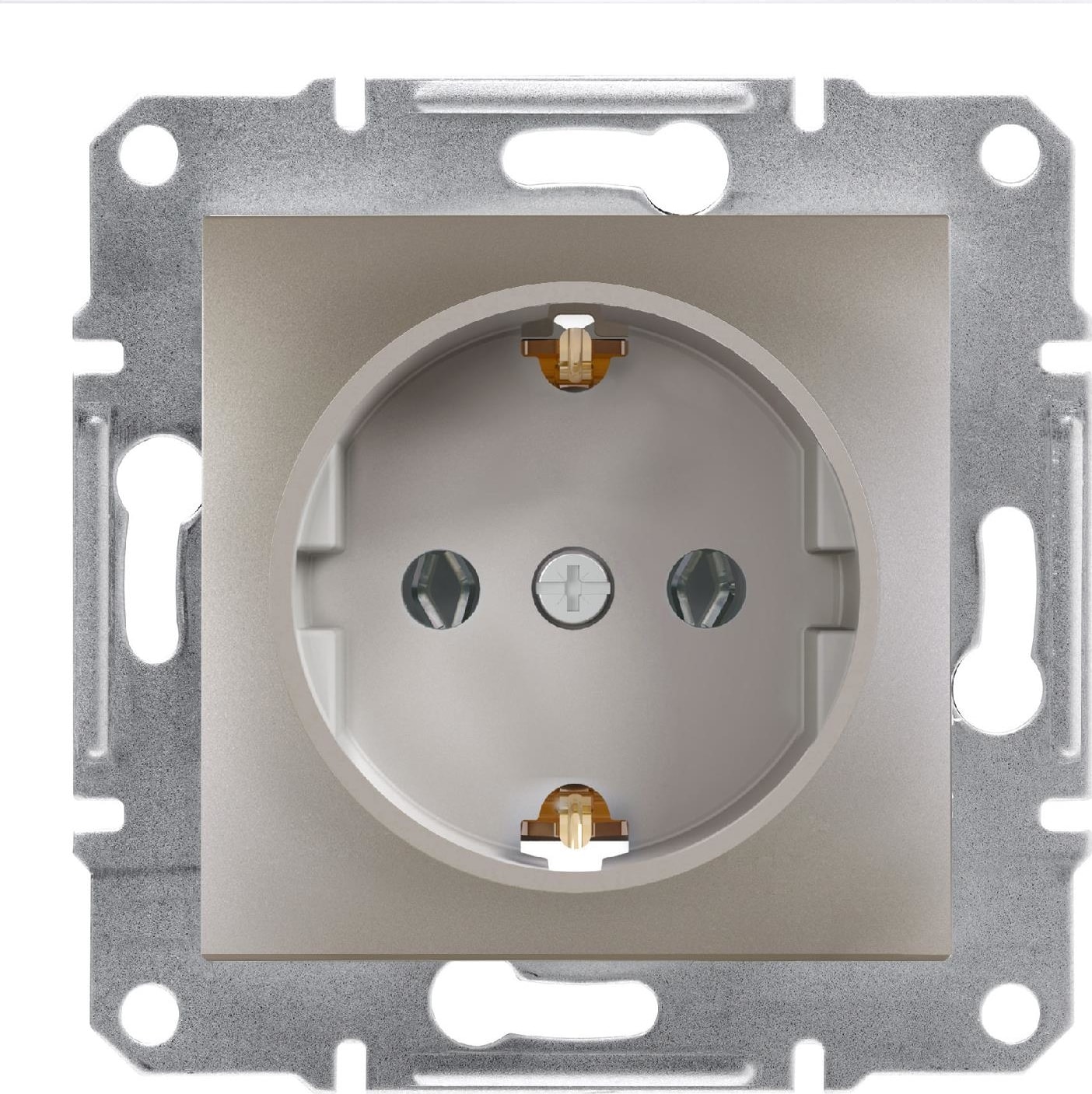 Asfora Plus Topraklı Priz Bronz