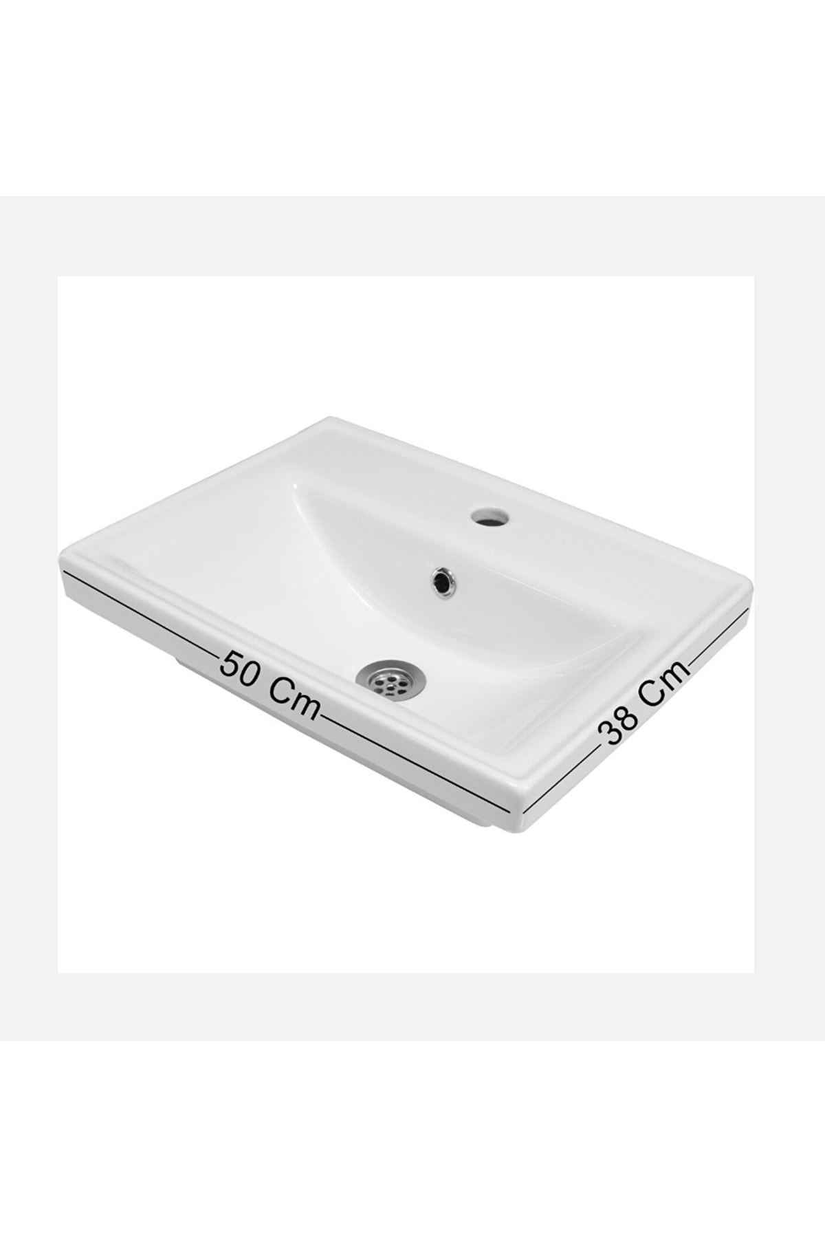 Banyo LİVVİT 50x38 Seramik Lavabo Taşı