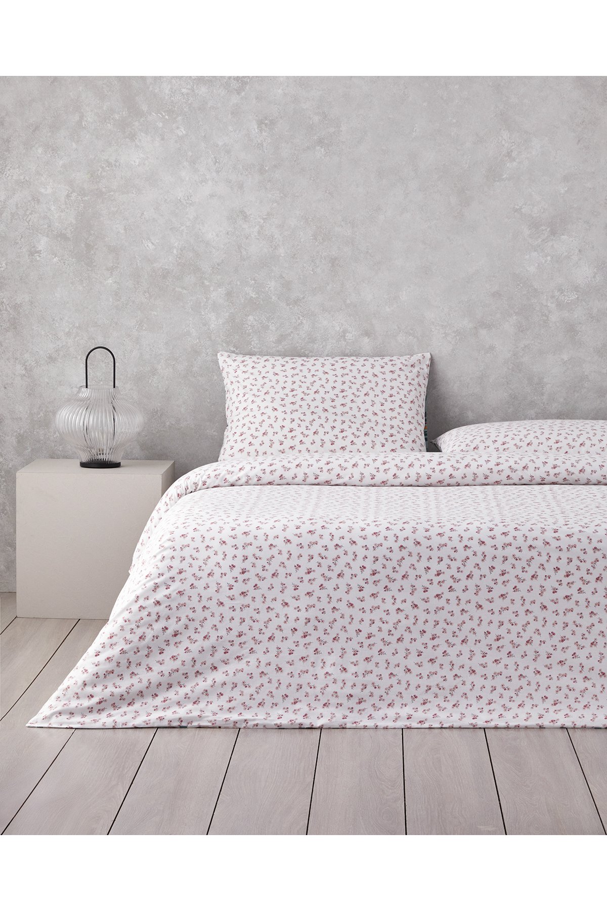 Wildflower Dream Pamuklu Çift Kişilik Nevresim Seti 200x220 cm Pembe