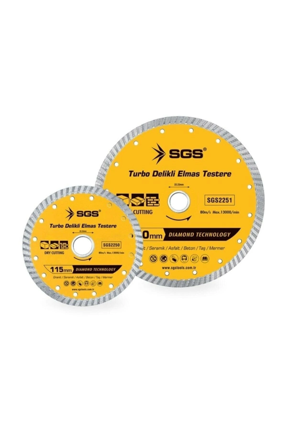 Turbo Kanallı Elmas Testere 115 Mm 10 Ad (1 Paket)