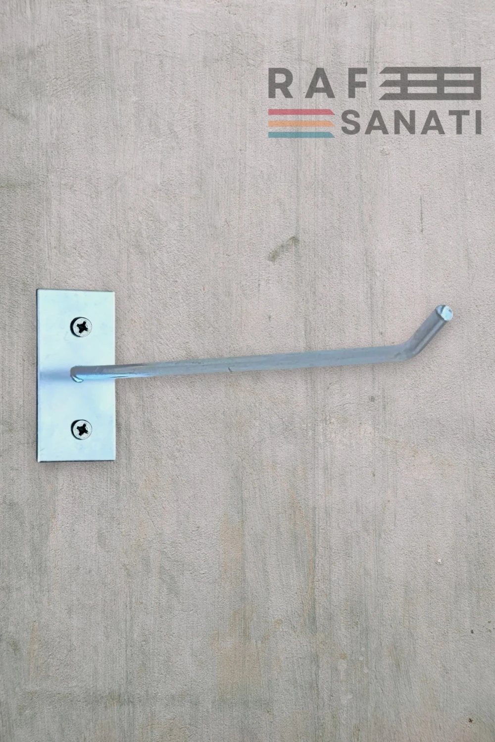 15 cm Duvar Kancası 50 Adet Duvar ve Suntaya Monte Askı Vidalı Kanca Raf Kancası Raf Askısı Aksesuar Tel