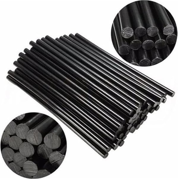 Siyah Sıcak Silikon Çubuğu 11MM – 1kg (48 Adet) Çubuk Silikon