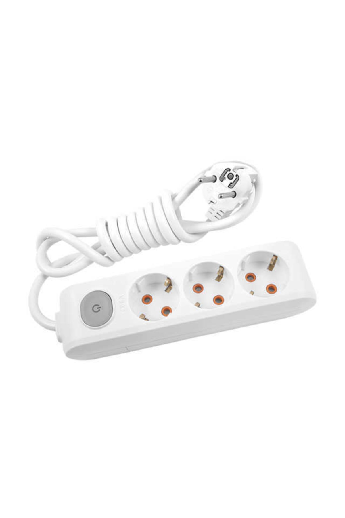 Viko Multi-Let Üçlü Priz Anahtarlı Topraklı 2 Mt(Çocuk Korumalı)