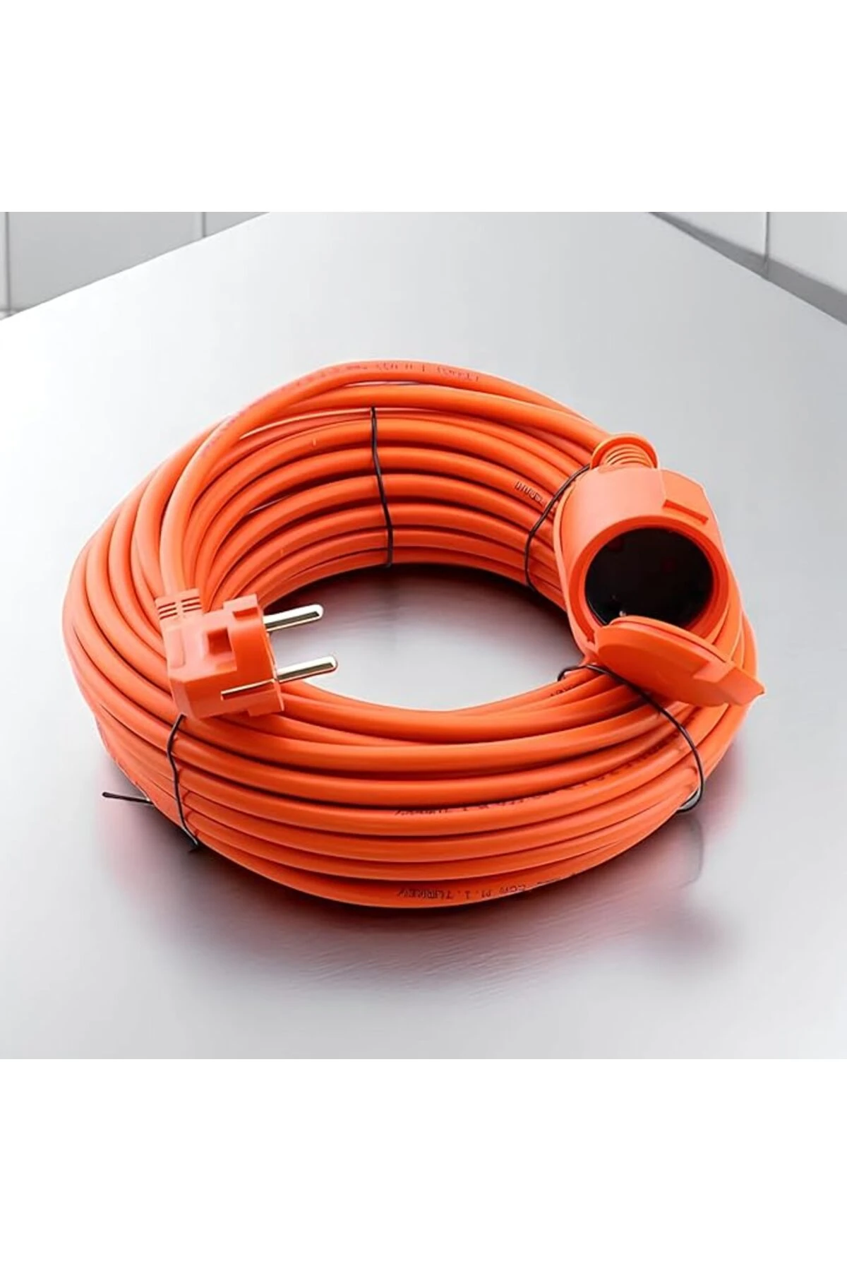 Kablosu 30 METRE 3x2.5 mm Ev Tipi Topraklı CCA Kablolu Tekli Grup Fiş Priz Kapaklı Monofaze