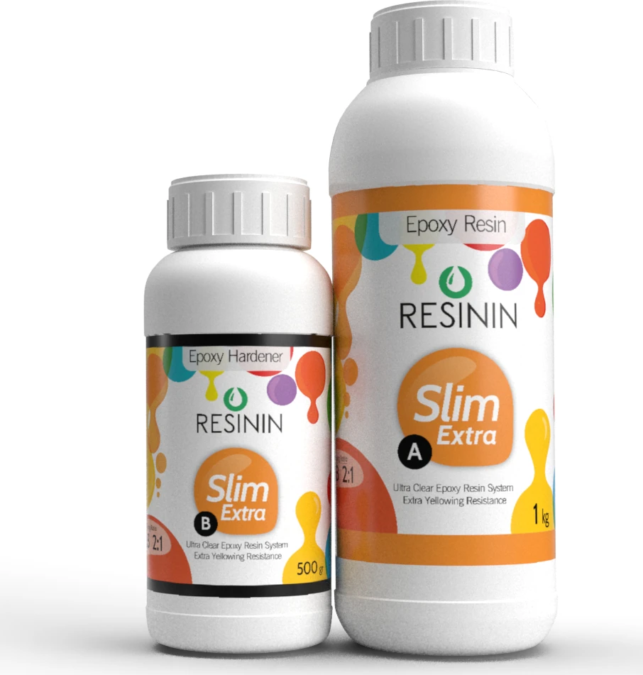 Slim Extra 1500 Gr A+B Ekstra Sararma Dirençli Ultra Şeffaf Epoksi Reçine