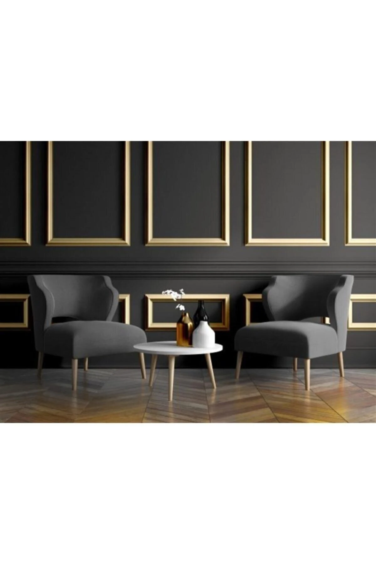 Mocha Minella01 Duvar Çıtası Kendinden Yapışkanlı Stropiyer 4cm 100 Cm