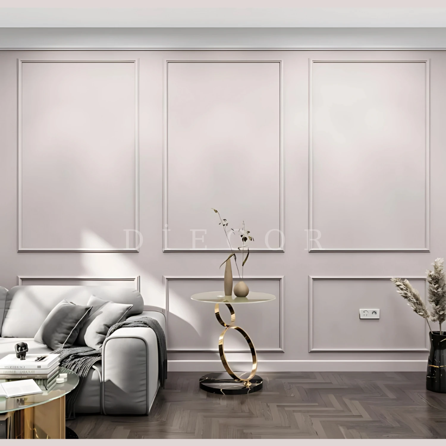 Dekoratif Boyanabilir 20 Adet 4 cm Polistren Duvar Çıtası